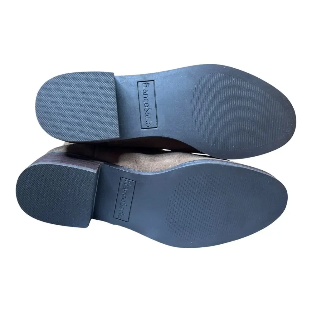 Franco Sarto Brenna Brown Suede Boots Size 8 Wide Calf - Picture 5 of 11